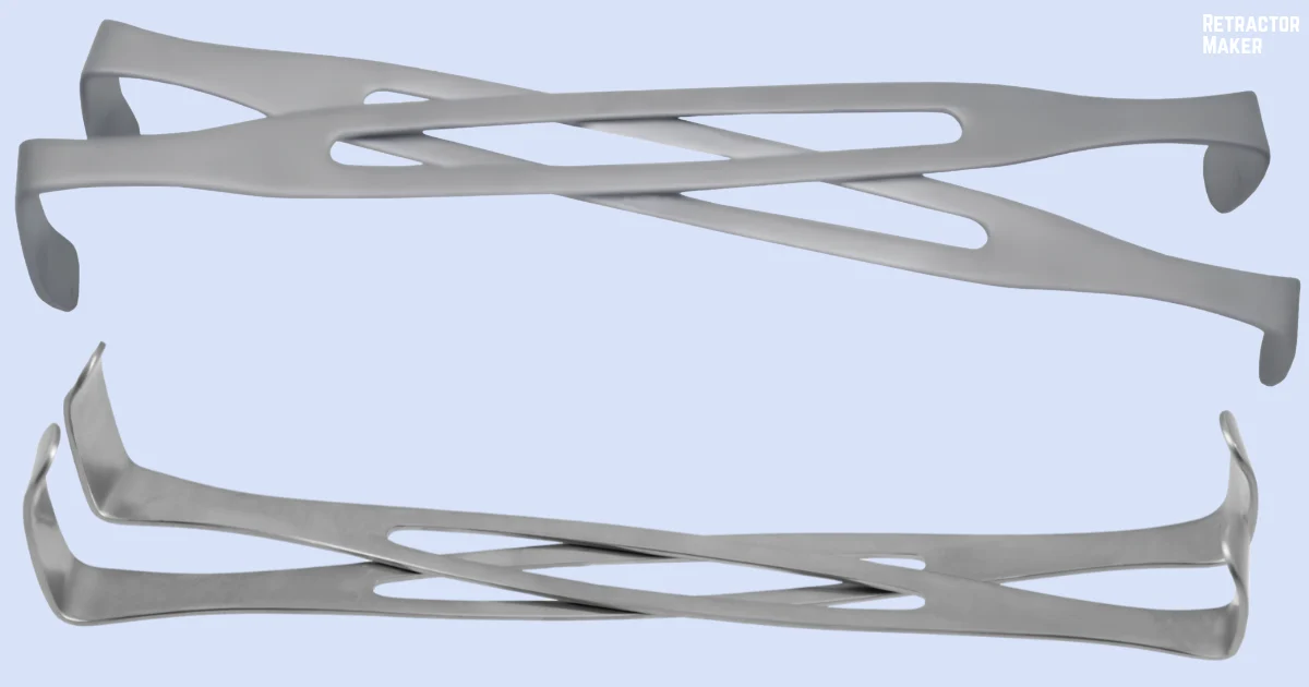Army-Navy surgical retractor pair